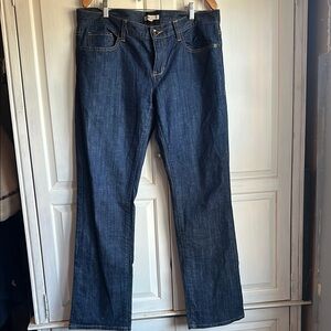 CAbi Women's Dark Blue Boot Cut Jeans 12 - mid/lower rise